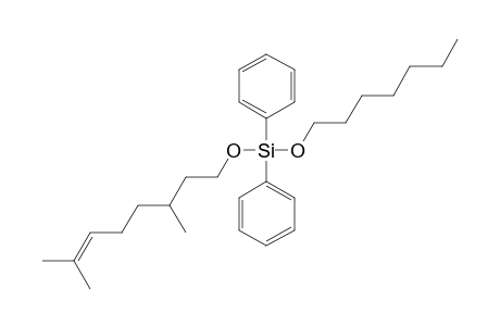 Silane, diphenylcitronellyloxyheptyloxy-