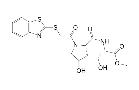 2-Benzothiazolylthioacetyl L-hydroxyprolyl L-serine methyl ester