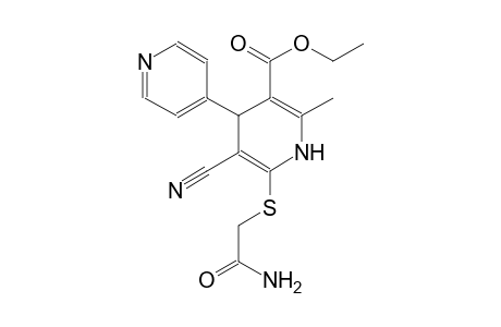 ethyl 6-((2-amino-2-oxoethyl)thio)-5-cyano-2-methyl-1,4-dihydro-[4,4'-bipyridine]-3-carboxylate