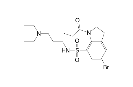 1H-indole-7-sulfonamide, 5-bromo-N-[3-(diethylamino)propyl]-2,3-dihydro-1-(1-oxopropyl)-