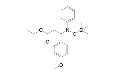 Ethyl 3-(N-phenyl-N-trimethylsilyloxyamino)-3-(4-methoxyphenyl)propionate