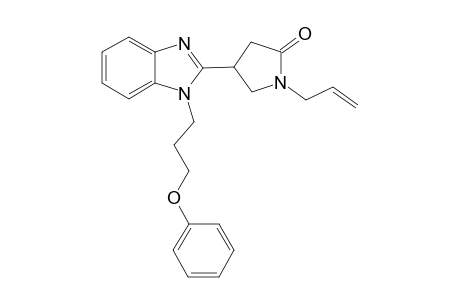 2-Pyrrolidinone, 4-[1-(3-phenoxypropyl)-1H-1,3-benzimidazol-2-yl]-1-(2-propenyl)-