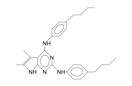 2,4-Bis(4-butyl-anilino)-5,6-dimethyl-7H-pyrrolo(2,3-D)pyrimidine