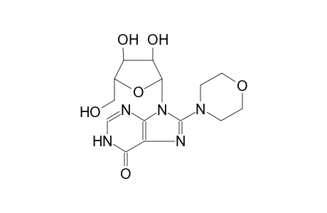 9-(3,4-dihydroxy-5-(hydroxymethyl)tetrahydrofuran-2-yl)-8-morpholino-1H-purin-6(9H)-one