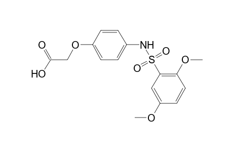 (4-{[(2,5-dimethoxyphenyl)sulfonyl]amino}phenoxy)acetic acid