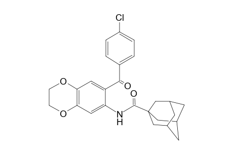 Tricyclo[3.3.1.1(3,7)]decane-1-carboxamide, N-[7-(4-chlorobenzoyl)-2,3-dihydro-1,4-benzodioxin-6-yl]-
