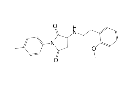 3-{[2-(2-methoxyphenyl)ethyl]amino}-1-(4-methylphenyl)-2,5-pyrrolidinedione