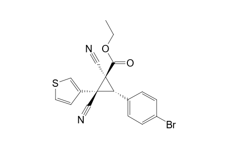 (1S,2S,3R)-3-(4-Bromo-phenyl)-1,2-dicyano-2-thiophen-3-yl-cyclopropanecarboxylic acid ethyl ester