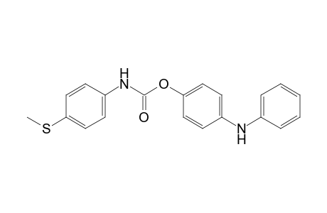 p-(methylthio)carbanilic acid, p-anilinophenyl ester