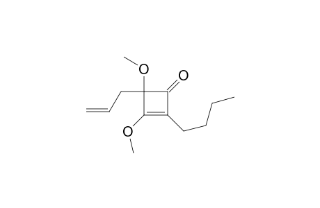 2-Butyl-3,4-dimethoxy-4-(2-propenyl)-2-cyclobuten-1-one