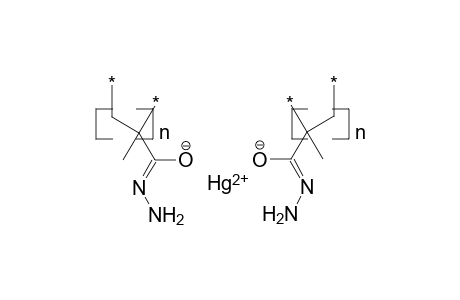 Poly(methacryloyl hydrazide),  hg(ii) complex