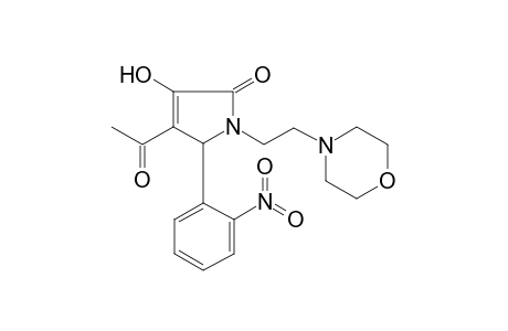 Pyrrol-2(5H)-one, 4-acetyl-3-hydroxy-1-[2-(4-morpholyl)ethyl]-5-(2-nitrophenyl)-