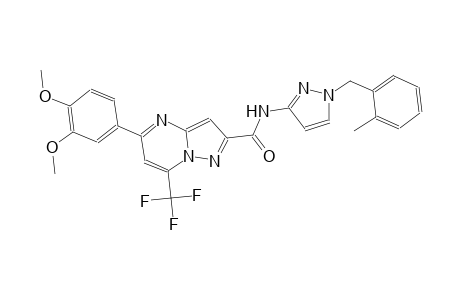 5-(3,4-dimethoxyphenyl)-N-[1-(2-methylbenzyl)-1H-pyrazol-3-yl]-7-(trifluoromethyl)pyrazolo[1,5-a]pyrimidine-2-carboxamide