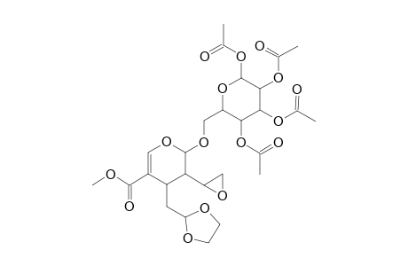 2H-Pyran-5-carboxylic acid, 4-(1,3-dioxolan-2-ylmethyl)-3,4-dihydro-3-oxiranyl-2-[(2,3,4,6-tetra-O-acetyl-.beta.-D-glucopyranosyl)oxy]-, methyl ester, [2S-[2.alpha.,3.beta.(R*),4.beta.]]-