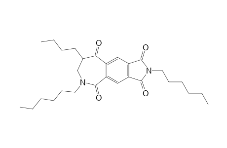 8-Butyl-2,6-dihexyl-7,8-dihydroazepino[3,4-f]isoindole-1,3,5,9(2H,6H)-tetraone