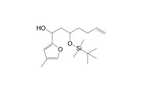 (3R)-1-hydroxy-1-[2-(4-methylfuryl)]-3-(t-butyldimethylsilyloxy)-6-heptene