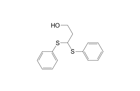 3,3-bis(phenylsulfanyl)propan-1-ol
