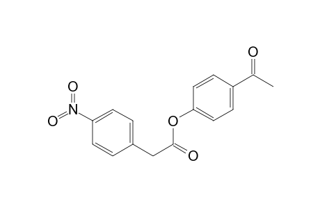 Benzeneacetic acid, 4-nitro-, 4-acetylphenyl ester