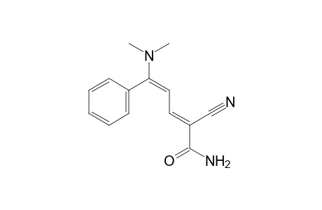 (E,E)-2-cyano-5-(dimethylamino)-5-phenylpenta-2,4-dienamide