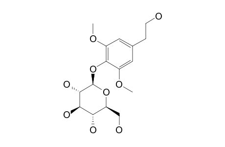 2,6-DIMETHOXY-4-(2-HYDROXYETHYL)-PHENOL-1-O-BETA-D-GLUCOPYRANOSIDE