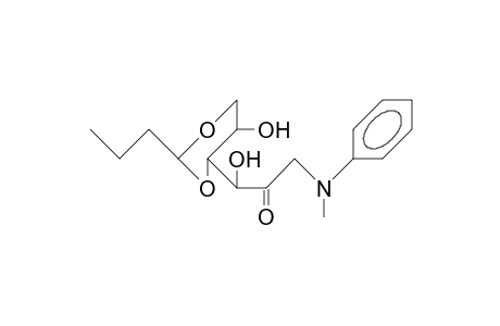 4,6-O-Butylidene-1-deoxy-1-(N-methyl-anilino)-D-fructose