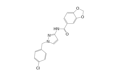 N-[1-(4-chlorobenzyl)-1H-pyrazol-3-yl]-1,3-benzodioxole-5-carboxamide