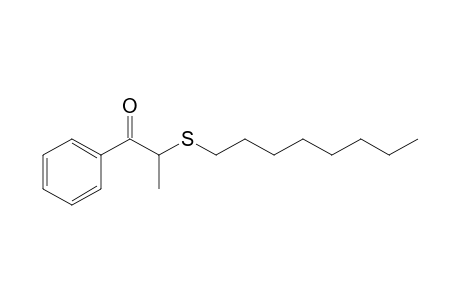 .alpha.-(Octylthio)propiophenone