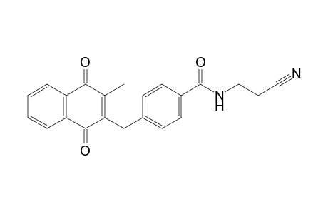 N-(2-Cyano-ethyl)-4-(3-methyl-1,4-dioxo-1,4,4a,8a-tetrahydronaphthalen-2-ylmethyl)-benzamide