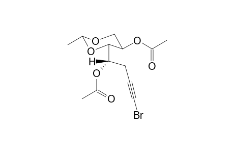 1-Bromo-1,2,3-trideoxy-4,6-bis-O-acetyl-5,7-O-ethylidene-D-ribo-hept-1-ynitol