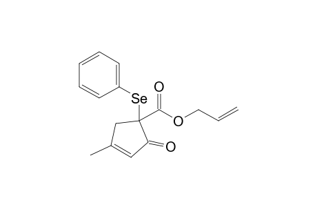 2-keto-4-methyl-1-(phenylseleno)cyclopent-3-ene-1-carboxylic acid allyl ester