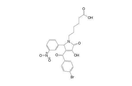 6-[3-(4-bromobenzoyl)-4-hydroxy-2-(3-nitrophenyl)-5-oxo-2,5-dihydro-1H-pyrrol-1-yl]hexanoic acid