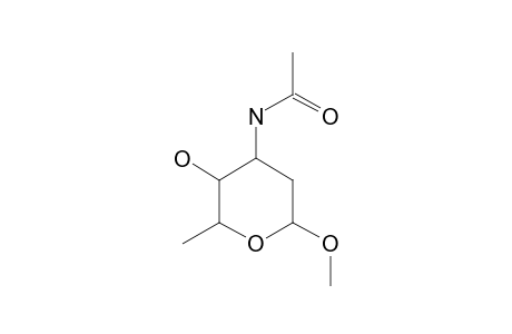 METHYL 3-ACETAMIDO-2,3,6-TRIDEOXY alpha(D) ARABINOHEXOPYRANOSIDE