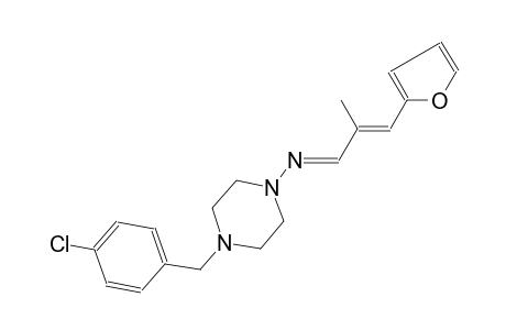 1-piperazinamine, 4-[(4-chlorophenyl)methyl]-N-[(E,2E)-3-(2-furanyl)-2-methyl-2-propenylidene]-