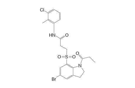 propanamide, 3-[[5-bromo-2,3-dihydro-1-(1-oxopropyl)-1H-indol-7-yl]sulfonyl]-N-(3-chloro-2-methylphenyl)-