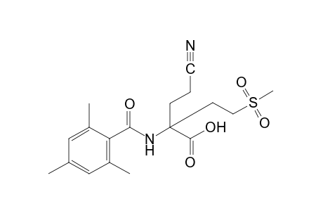 4-cyano-2-[2-(methylsulfonyl)ethyl]-2-(2,4,6-trimethylbenzamido)butyric acid