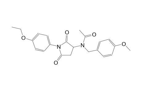 N-[1-(4-ethoxyphenyl)-2,5-dioxo-3-pyrrolidinyl]-N-(4-methoxybenzyl)acetamide