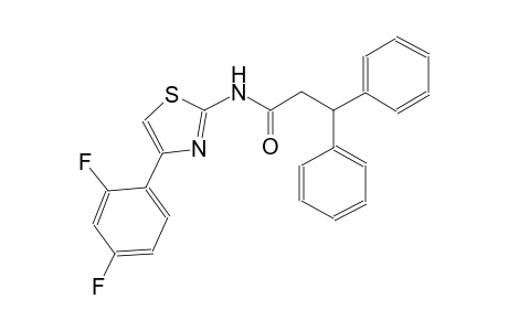 N-[4-(2,4-difluorophenyl)-1,3-thiazol-2-yl]-3,3-diphenylpropanamide