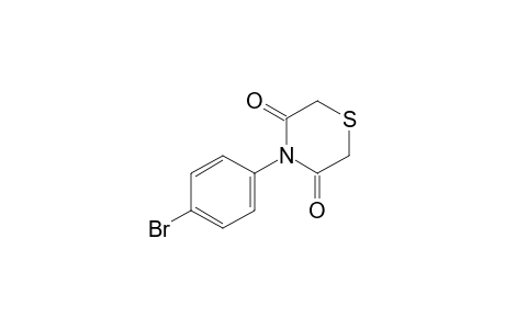 4-(p-bromophenyl)-3,5-thiomorpholinedione