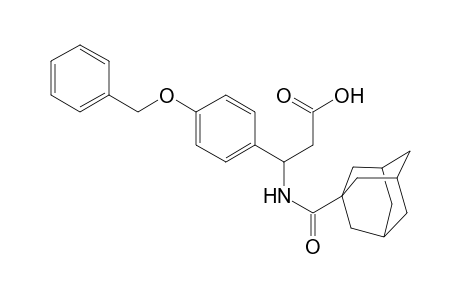 3-(1-adamantylcarbonylamino)-3-(4-phenylmethoxyphenyl)propanoic acid