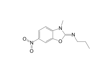 6-Nitro-3-methyl-2-n-propyl-iminobenzoxazole