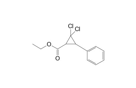 Cyclopropanecarboxylic acid, 2,2-dichloro-3-phenyl-, ethyl ester