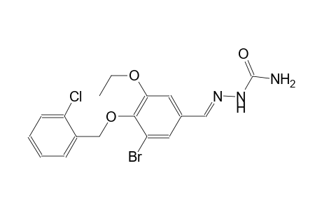 3-bromo-4-[(2-chlorobenzyl)oxy]-5-ethoxybenzaldehyde semicarbazone