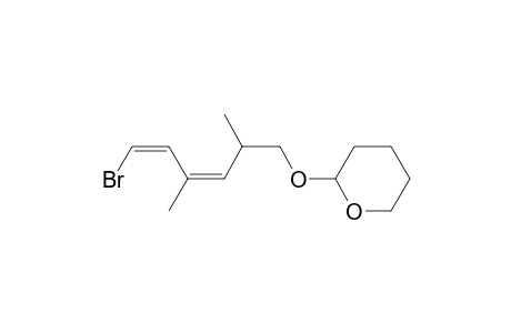 2-[(3Z,5Z)-6-bromanyl-2,4-dimethyl-hexa-3,5-dienoxy]oxane