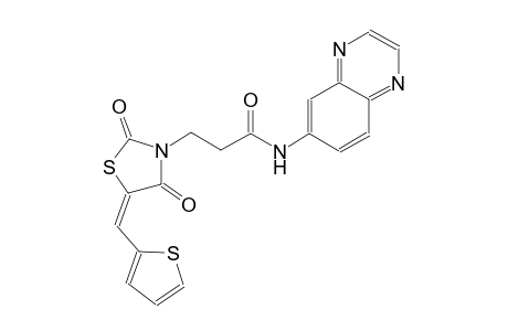 3-thiazolidinepropanamide, 2,4-dioxo-N-(6-quinoxalinyl)-5-(2-thienylmethylene)-, (5E)-
