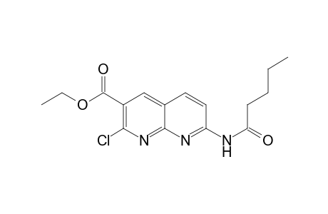 Ethyl 7-(pentanoylamino)-2-chloro-1,8-naphthyridin-3-carboxylate