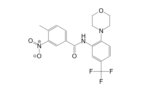 4-methyl-N-[2-(4-morpholinyl)-5-(trifluoromethyl)phenyl]-3-nitrobenzamide