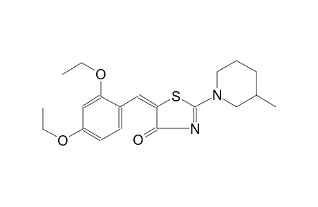 4(5H)-thiazolone, 5-[(2,4-diethoxyphenyl)methylene]-2-(3-methyl-1-piperidinyl)-, (5E)-