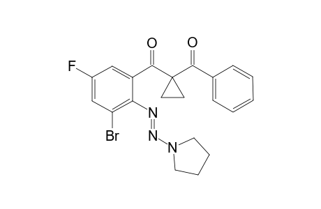 (E)-(1-benzoylcyclopropyl)(3-bromo-5-fluoro-2-(pyrrolidin-1-yldiazenyl)phenyl)methanone