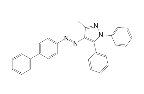 4-[(p-biphenylyl)azo]-1,5-diphenyl-3-methylpyrazole