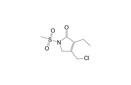 4-(Chloromethyl)-3-ethyl-1-(methylsulfonyl)-1H-pyrrol-2(5H)-one